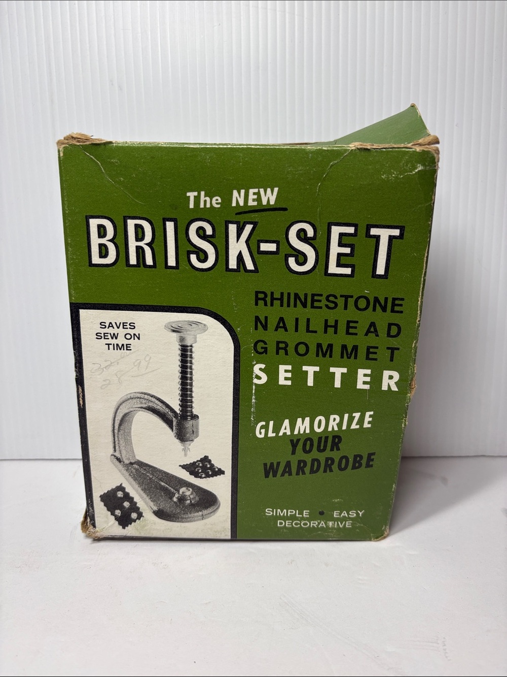 Vintage Brisk-Set Rhinestone Nailhead Grommet Setter